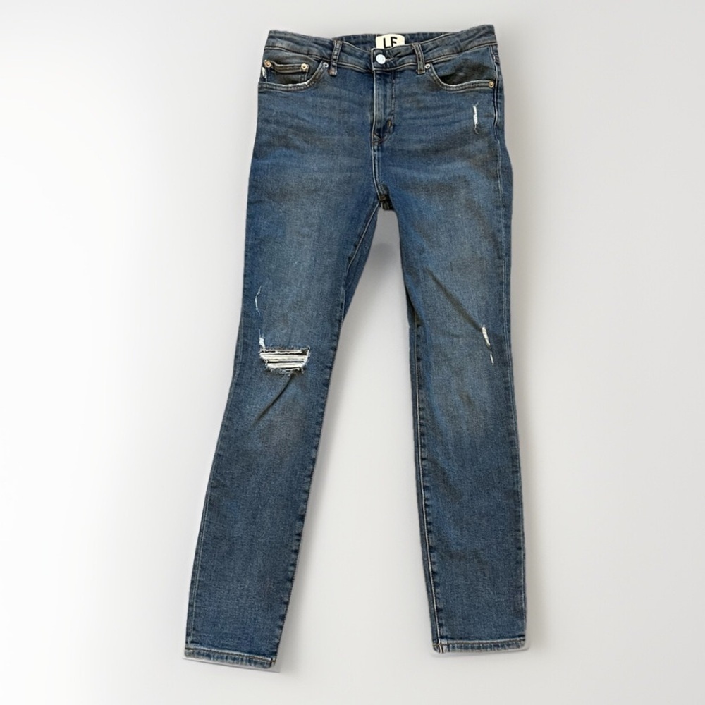 Lovers and Friends Revolve Ricky Medium Wash Distressed 29 - Picture 3 of 7